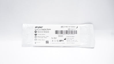 Stryker 2108-107-004S1 Dual Cut Sagittal Blade 35mm x 64mm x 1.19mm (x)